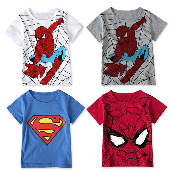 Hero Spiderman Superman T shirt