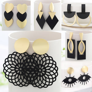 Golden Drop Earrings For Women