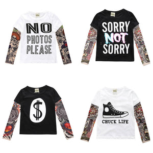 Novelty Tattoo Long Sleeve T-Shirts