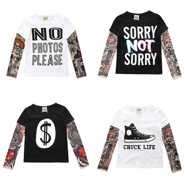 Novelty Tattoo Long Sleeve T-Shirts