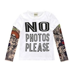 Novelty Tattoo Long Sleeve T-Shirts
