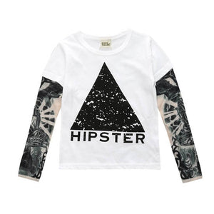 Novelty Tattoo Long Sleeve T-Shirts
