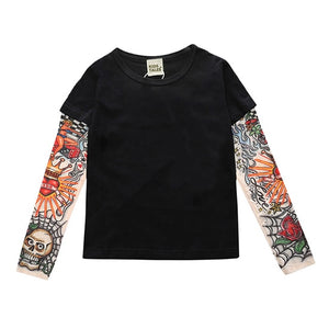Novelty Tattoo Long Sleeve T-Shirts