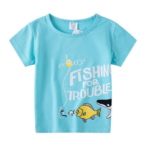 Cartoon Print Baby Boys T Shirt