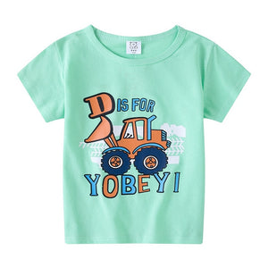 Cartoon Print Baby Boys T Shirt